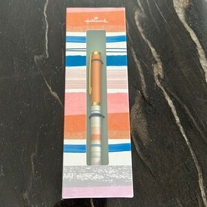 Hallmark Multicolor Striped Pen - Orange, Blue, and Gold NWT